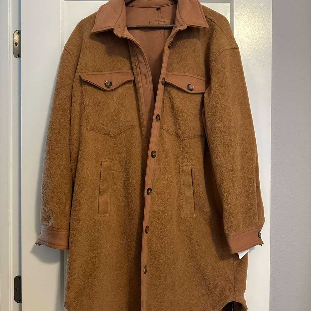Blank NYC Brown Shirt Jacket